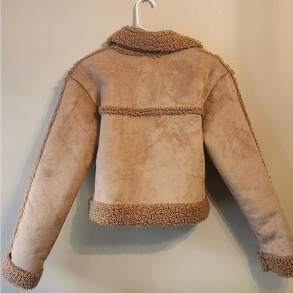 Wild Fable Brown Shearling Jacket - Picture 3 of 8